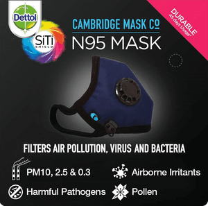 Dettol Cambridge N95 Mask S Navy Blue