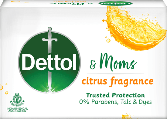 Dettol & Moms Citrus Bar Soap 75 gm