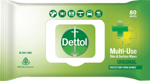 Dettol Multi-Use Skin & Surface Wipes Original 80 wipes